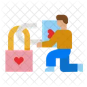 Cadeado De Amor Amor Cadeado Ícone