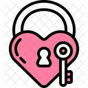 Cadeado De Amor Cadeado Dia Dos Namorados Ícone