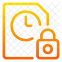 Bloqueio De Arquivo De Relogio De Ponto Icon
