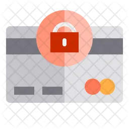 Bloqueio de cartão de crédito  Ícone