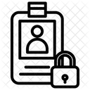 Cartao De Identificacao Cartao De Identificacao Dados Biologicos Ícone