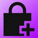 Square Lock Add Adicionar Cadeado Bloqueio Ícone