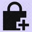 Square Lock Add Adicionar Cadeado Bloqueio Ícone