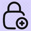 Square Lock Add Adicionar Cadeado Bloqueio Ícone