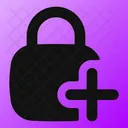 Square Lock Add Adicionar Cadeado Bloqueio Ícone