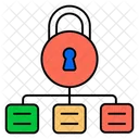 Rede De Bloqueio Rede De Cadeado Conexao De Bloqueio Ícone