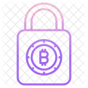 Bloqueo De Seguridad Bloqueo De Bitcoin Bitcoin Seguro Icon