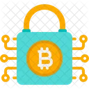 Bloqueo Bitcoin Bloqueo Proteccion Icon