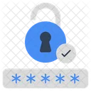 Bloqueo De Contrasena Codigo De Acceso Seguridad Icono