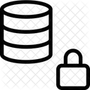 Bloqueo De Base De Datos Proteccion De Base De Datos Seguridad De Base De Datos Icono
