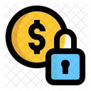 Bloqueo De Dinero Dinero Seguridad Icono