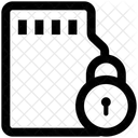 Bloqueo Tarjeta De Memoria Seguridad Icono