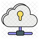 Bloqueo De Nube Seguridad En La Nube Proteccion Icon