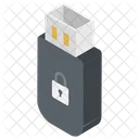 Bloqueo USB Contrasena USB Casillero USB Icon