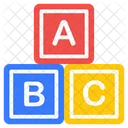 Bloques Abc Aprendizaje Abc Educacion Basica Icono