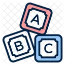 Alfabeto Bloques Abc Icono