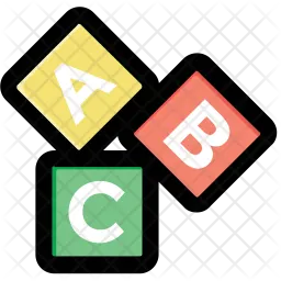 Bloques de alfabeto  Icono