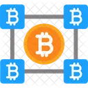 Bloques de bitcoins  Icono