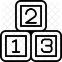 Bloques Numericos Jardin De Infantes Bloques Alfabeticos Icono