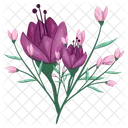 Blossom Pink Flower Icon