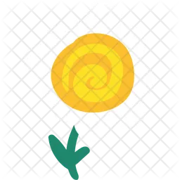 Blowball Flower  Icon