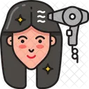 Blowdry Hairstlyling Hairdryer Icon