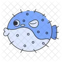 Blowfish Puffer Fish Blow Icon