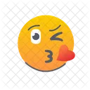 Blowing Kiss Emoji Icon