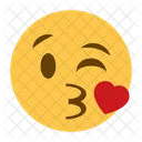 Blowing A Kiss Emoji  Icon