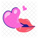 Lips Art Blowing Lips Blowing Mouth Symbol
