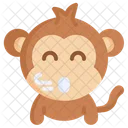 불고 있는 원숭이  아이콘