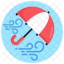 Blown Umbrella  Icon