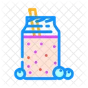 Bluberry Smoothie Drink Icon