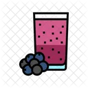 Bluberry Juice Bluberry Smoothie Symbol
