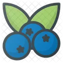 Blue Berry Blueberries Icon