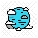 Blue Planet Clouds Icon
