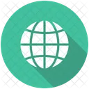 Blue Global Globe Icon