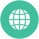 Blue Global Globe Icon