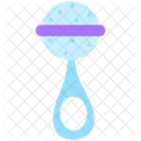 Blue baby rattle  Icon