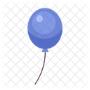 Blue balloon flying  Icon