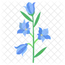 Blue Bell Flower Blossom Icon