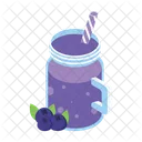 Blue Berry Juice Berry Juice Glass Icon