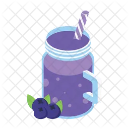 Blue Berry Juice  Icon