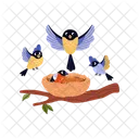 Nest Bird Tree Icon