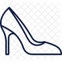 Blue Brocade Footwear Shoes  Icon