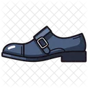 Blue Cap Toe Monk Shoes  Icon