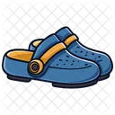 Blue Clogs Shoes  Icône