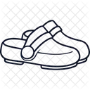 Blue Clogs Shoes  Icon