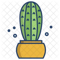 Blue Columnar Cactus  Icon