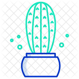 Blue Columnar Cactus  Icon